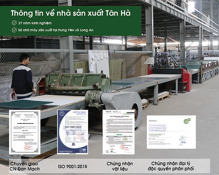 Thông tin nhà máy sản xuất bảng Tân Hà
