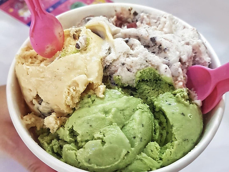 Kem Baskin Robbins có độ dẻo, mềm và lâu tan