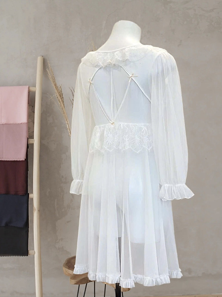 Áo Choàng Ngủ Ren Babydoll