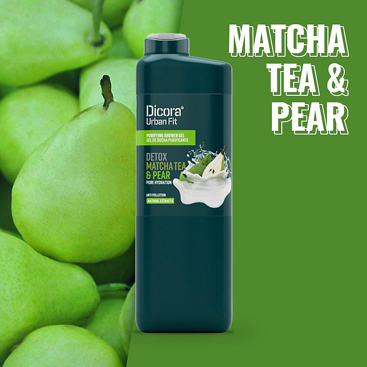 Dicora Urban Fit Detox Matcha Pear Shower Gel 400ml