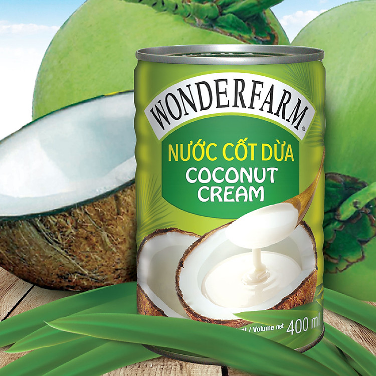 Nước Cốt Dừa Wonderfarm 400ml