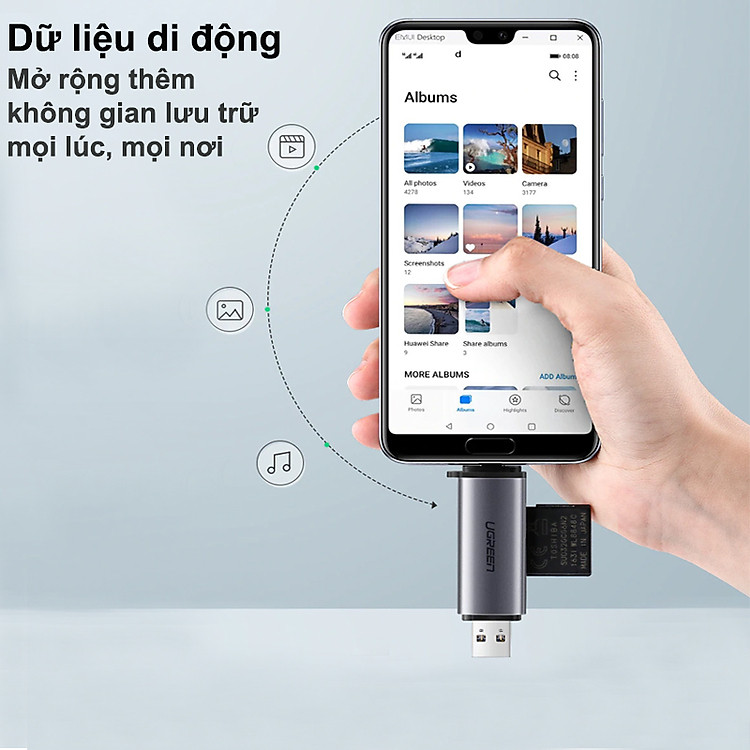 ugreen2050706202 dau-doc-the-sd-tf-chuan-usb-type-c-va-usb-3-0-ugreen-50706