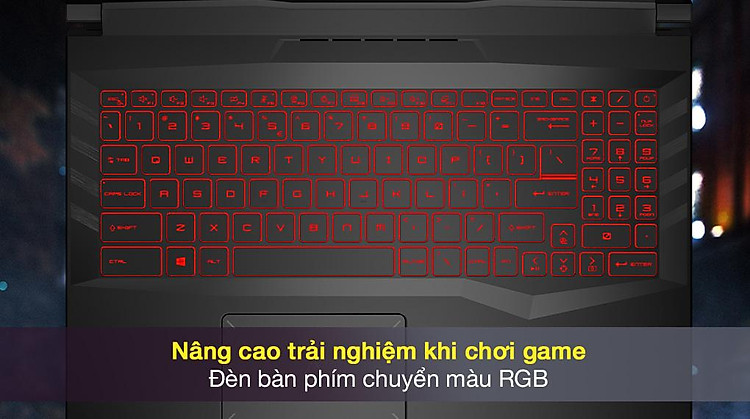 MSI Gaming Pulse GL66 11UDK i7 11800H (816VN) - Bàn phím