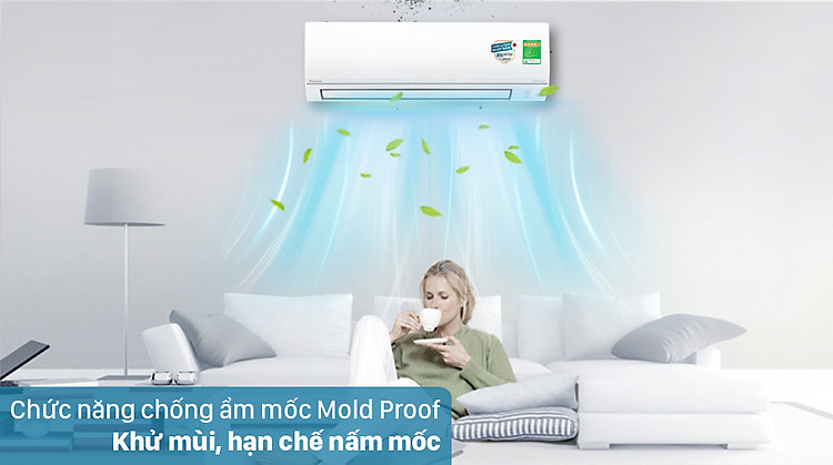 Máy lạnh 2 chiều Daikin Inverter 2 HP FTHF50VVMV - Chống ẩm mốc Mold Proof