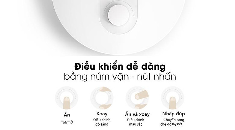 Đèn bàn Xiaomi Mi LED 1S - Điều khiển núm vặn