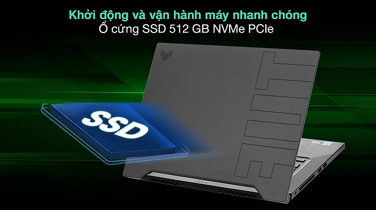 Asus TUF Gaming FX516PE i7 11370H (HN005T) - SSD