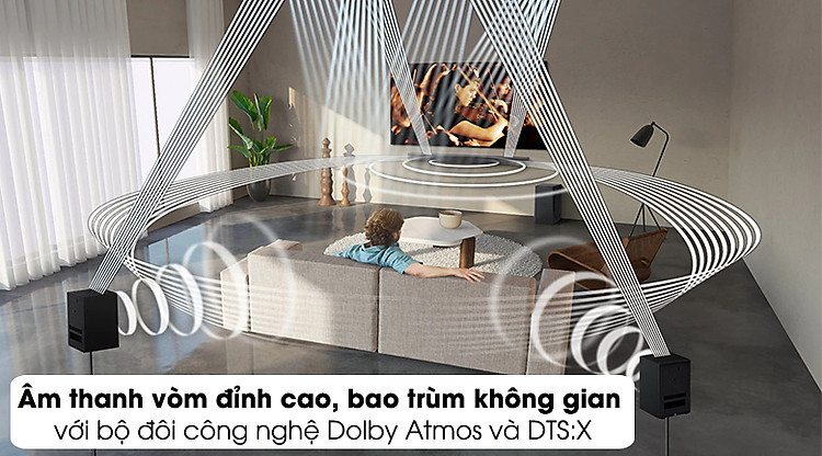 Loa thanh Samsung HW-Q950 - Âm thanh đa hướng đầy chân thực với công nghệ Dolby Atmos và DTS:X