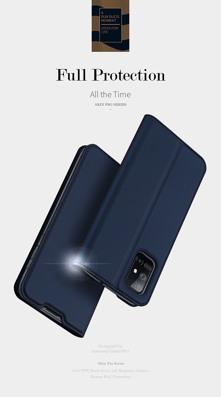 Bao da Samsung Galaxy M51 Dux Ducis Skin - Hàng nhập khẩu