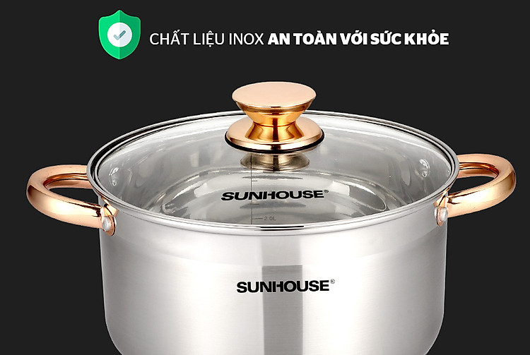 Bộ nồi inox 5 đáy SUNHOUSE SH781 4