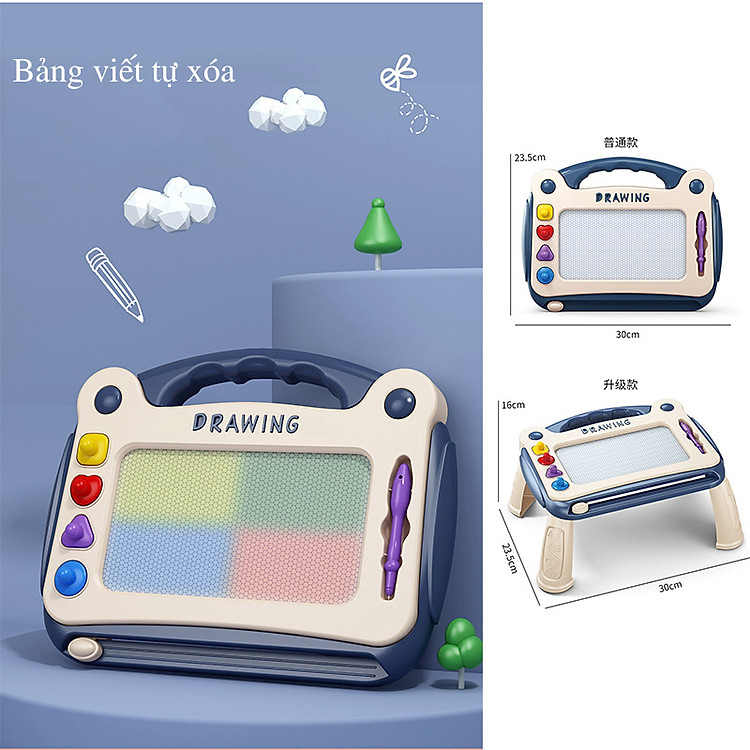 Bảng viết vẽ tự xóa thông minh loại có chân Drawing Board( SLL ib zalo)- 56886