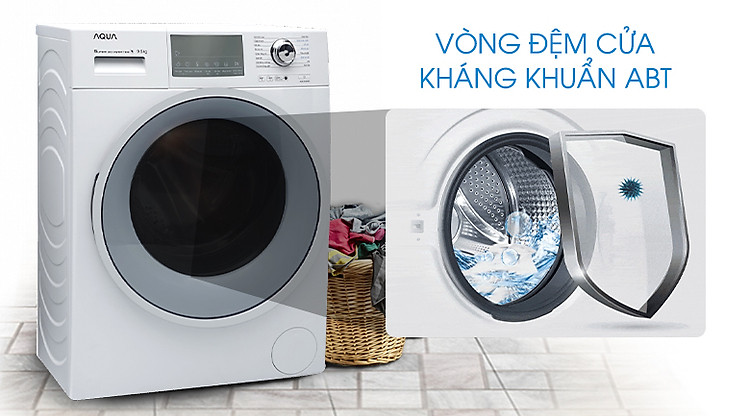 Vòng đệm cửa kháng khuẩn ABT - Máy giặt Aqua Inverter 9.5 kg AQD-D950E W