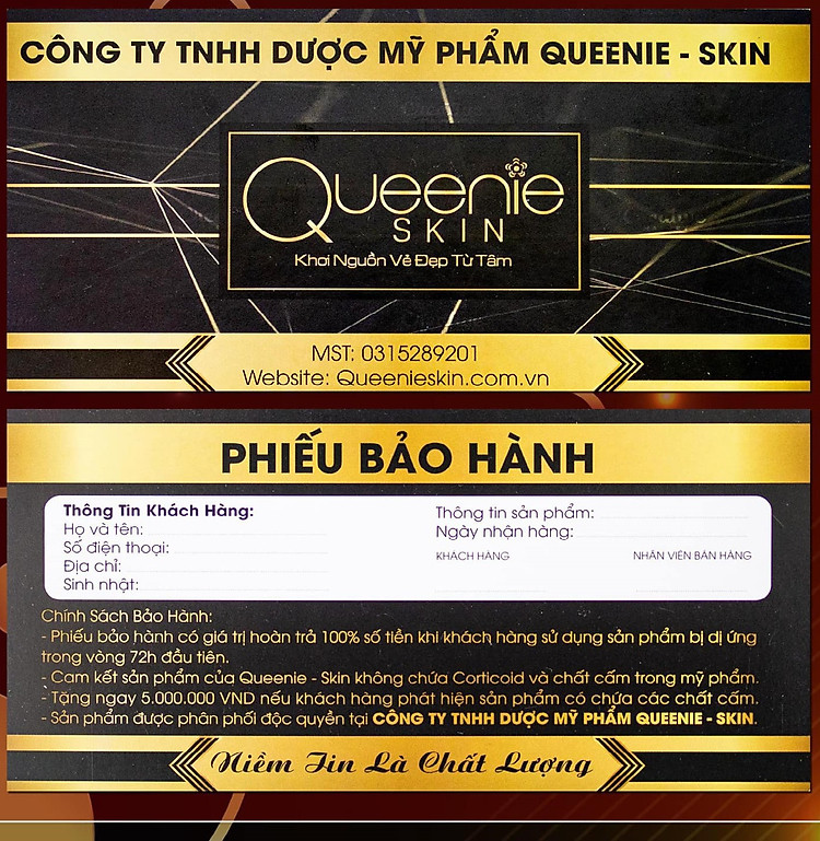 mỹ phẩm queenie skin