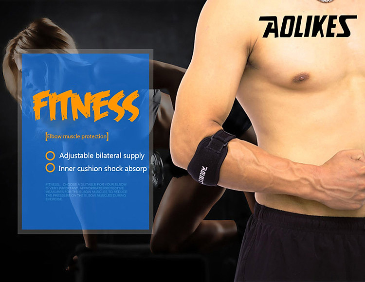 Đai bó cơ khủy tay Tenis hỗ trợ bắp cơ Aolikes A-7949