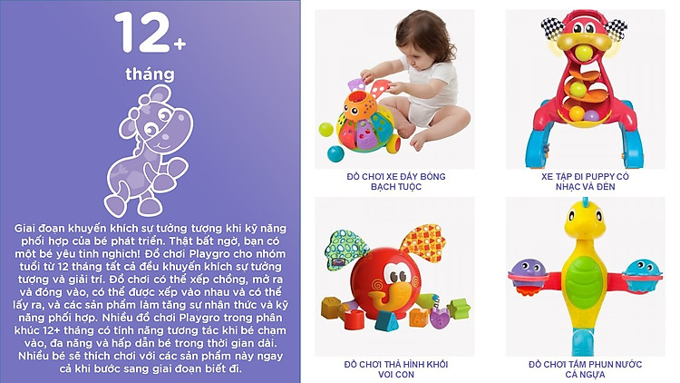 đồ chơi vô lăng phát nhạc playgro, cho bé 12-36 tháng 10