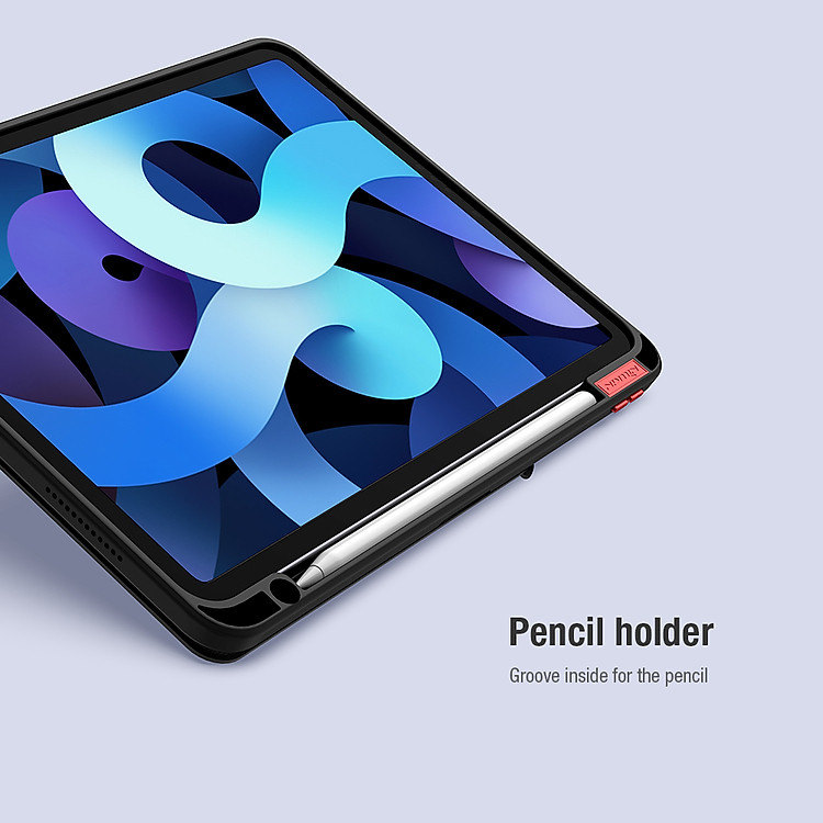 Bao da cho iPad Air 4 2020 10.9 inch Nillkin Bevel Leather Case (Có khe cắm bút Apple Pencil) - Hàng Nhập Khẩu