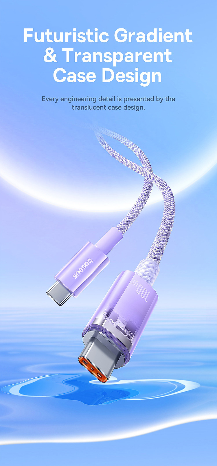 chube Cáp điều khiển nhiệt độ 100W Baseus Explorer Series C-C