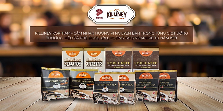 Túi 15 Gói Trà Sữa Hòa Tan Truyền Thống Cao Cấp Killiney Premium Milk Tea (15 gói x 40g)