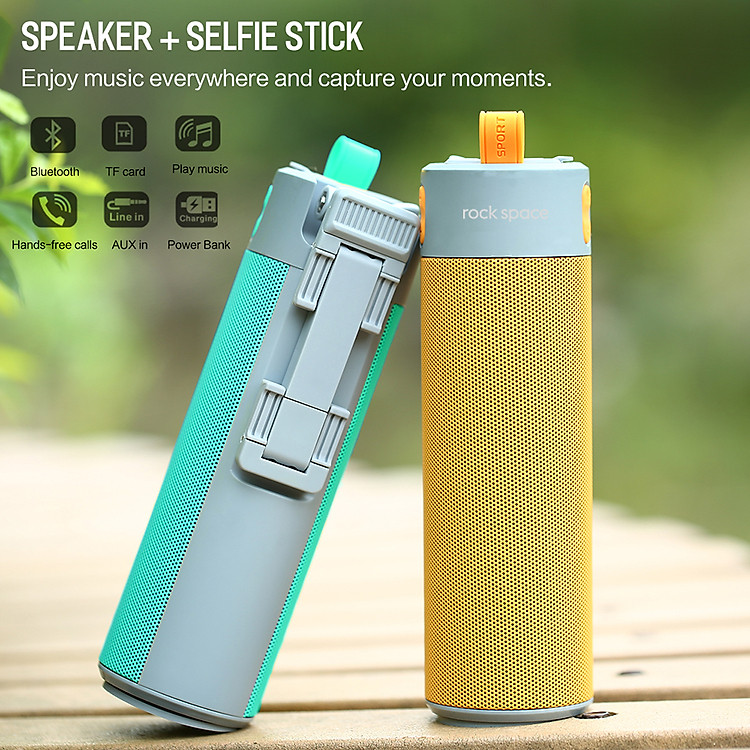 Loa Bluetooth kiêm gậy chụp ảnh Selfie đa năng 4 in 1 hiệu Rock Space RAU0583