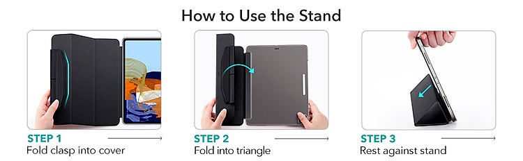 Bao Da Dành Cho iPad Pro 11 inch 2021/2022 và iPad Pro 12.9 inch 2021/2022 ESR Ascend Trifold Hard Case - Hàng Nhập Khẩu