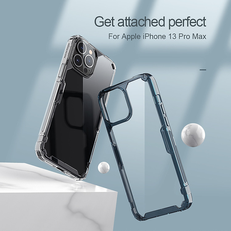 Ốp Lưng Nillkin Nature TPU Pro dành cho iPhone 13 / 13 Pro / 13 Pro Max - Hàng Nhập Khẩu