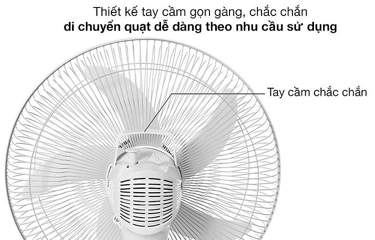 Tay cầm - Quạt sạc điện Sunhouse SHD7223