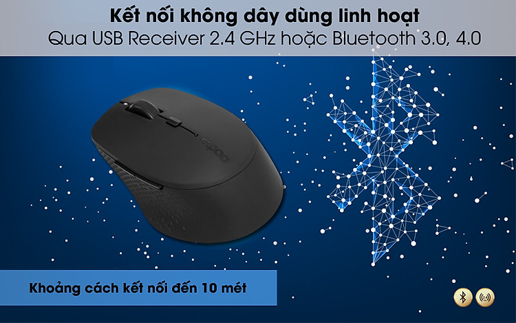 Chuột không dây Silent Rapoo M300 2