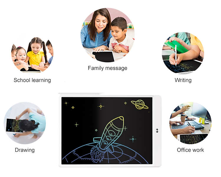 Bảng vẽ thông minh MFXHB-13.5 alilo Magic LCD Writing Tablet Đồ chơi giáo dục trẻ em Màn hình lớn hơn 13.5 inch Thỏa sức sáng tạo - Hàng Chính Hãng 5