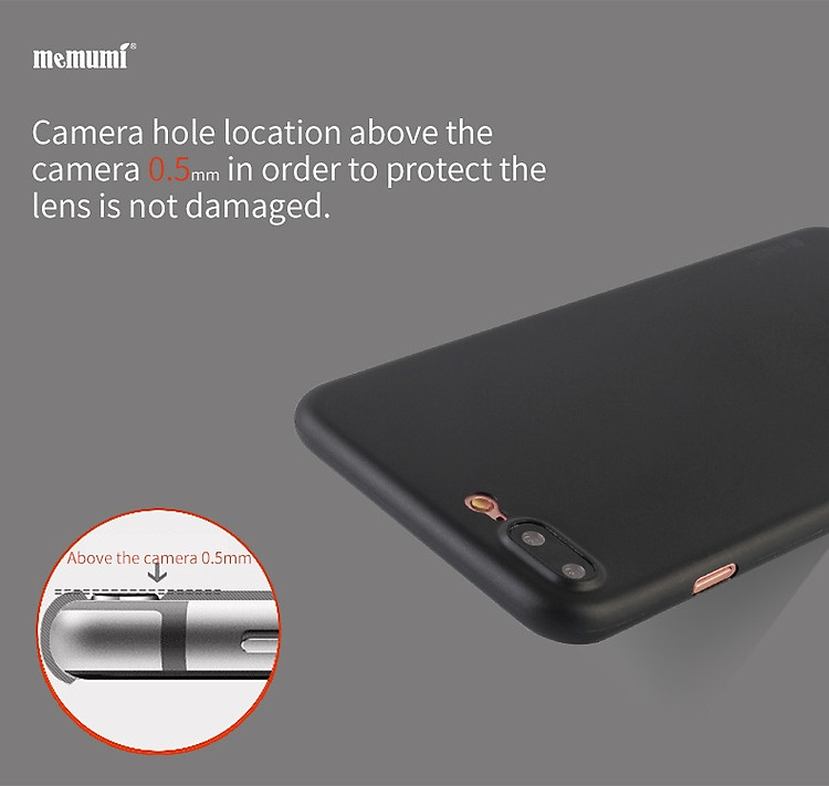 Ốp lưng nhám siêu mỏng 0.3mm cho iPhone 7 Plus chính hãng Memumi Ốp lưng nhám siêu mỏng 0.3mm cho iPhone 7 Plus chính hãng Memumi