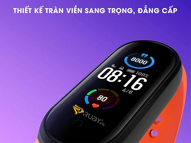 Thiết kế tràn viền của Mi band 6