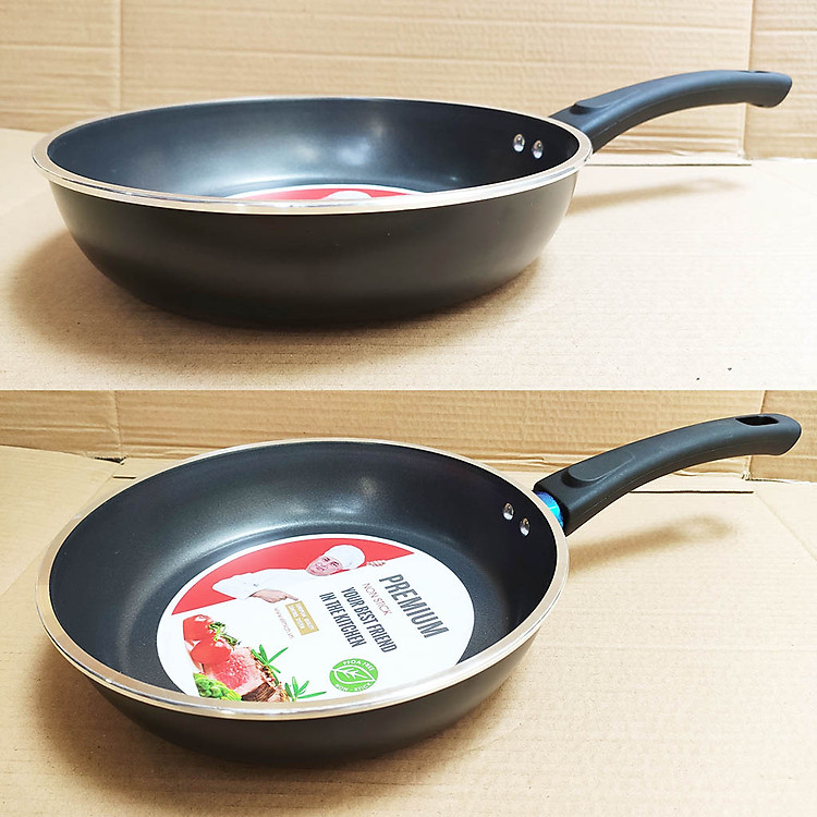 Chảo nhôm chống dính cao cấp đáy từ Full Induction Elmich Nero Premium 20cm EL-3771