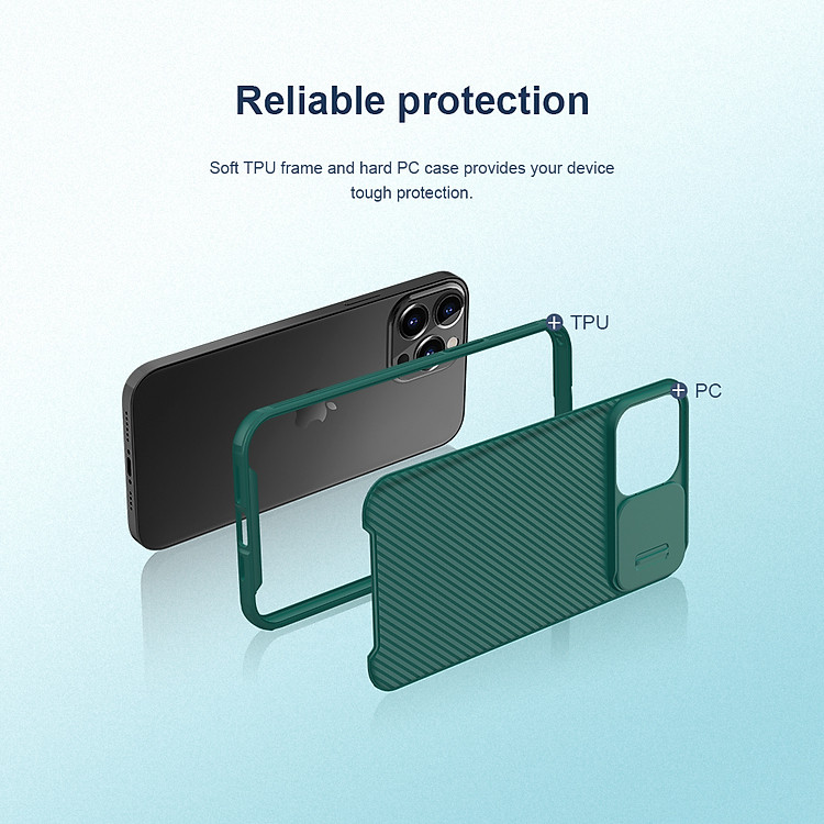 Ốp Nillkin bảo vệ Camera cho iPhone 13 / 13 Pro / 13 Pro Max Nillkin Camshield PRO nắp đậy bảo vệ Camera - Hàng nhập khẩu