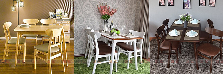 Bộ bàn ăn 4 ghế Cacao