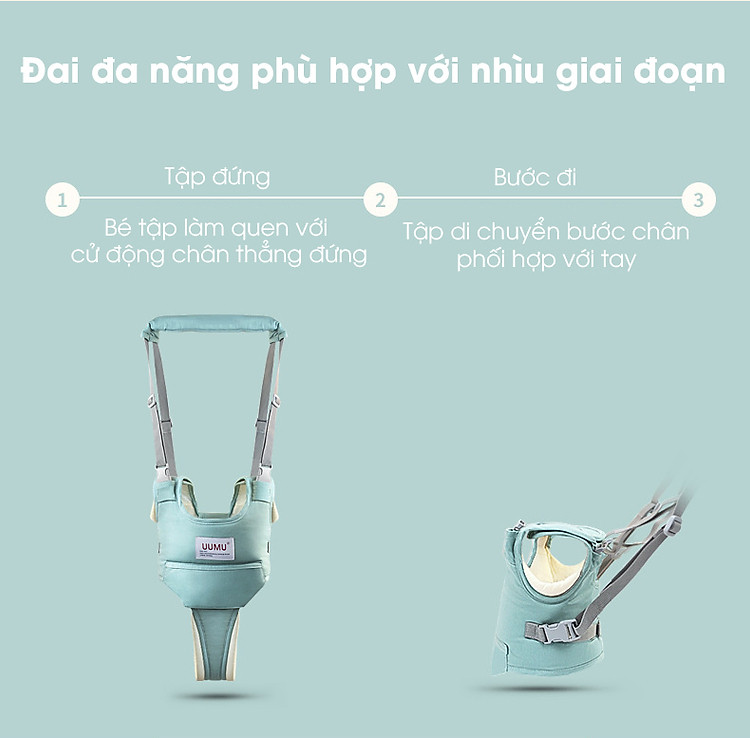 Đai dây tập đi an toàn đa năng UUMU ĐỨC cho bé