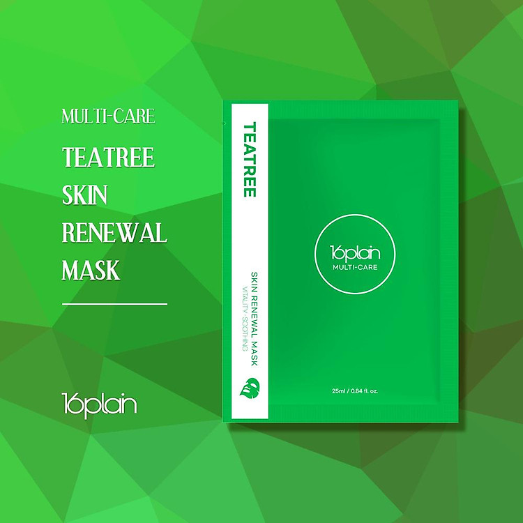 16plain Multi-Care Teatree Skin Renewal Mask 25ml