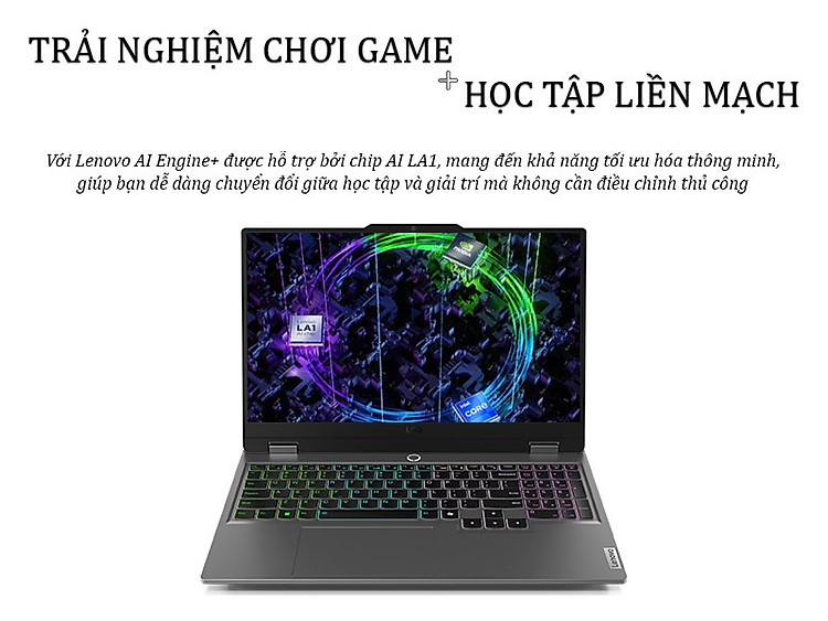 Trải nghiệm chơi game và học tập liền mạch trên Lenovo LOQ 15IRX9 83DV00UGVN