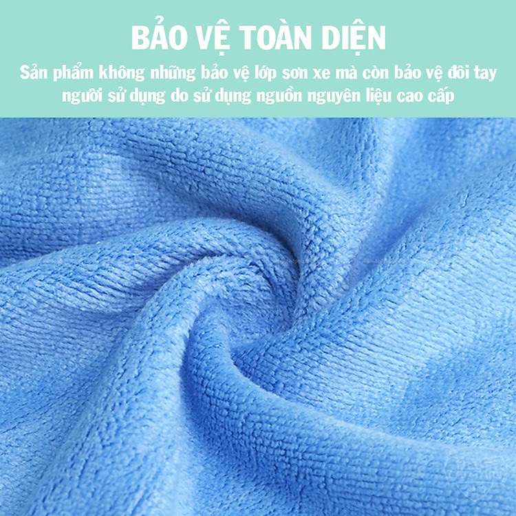 khăn lau microfiber cind màu lam (40 40cm) 3