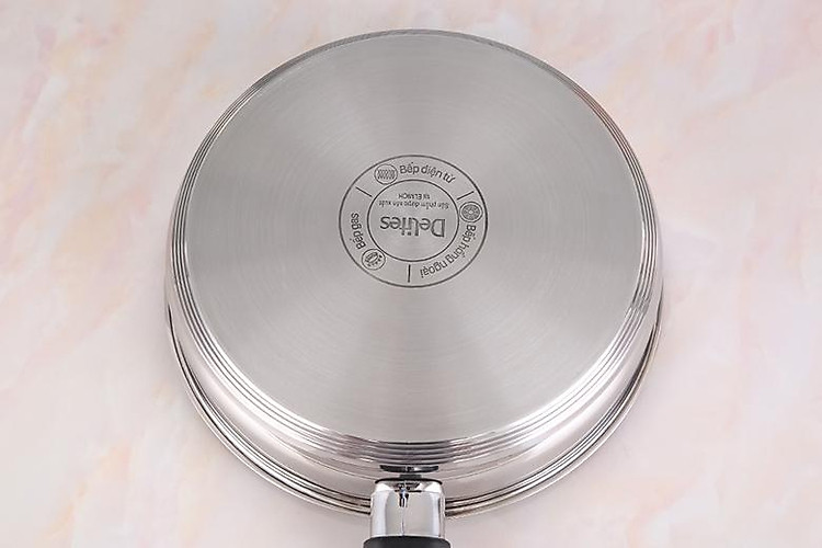 Chảo inox 3 đáy chống dính 24cm Delites CE002-24 sử dụng nhiều loại bếp