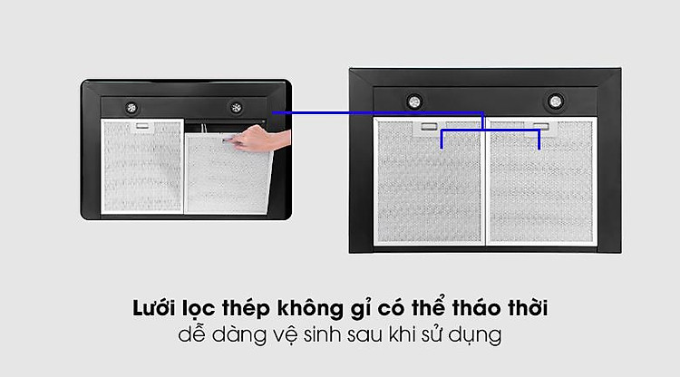 Máy hút mùi âm tủ Junger HRJ-701 - Lưới lọc