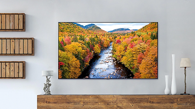 Thiết kế 3 cạnh không viền - Smart Tivi Samsung 4K 55 inch UA55AU7700