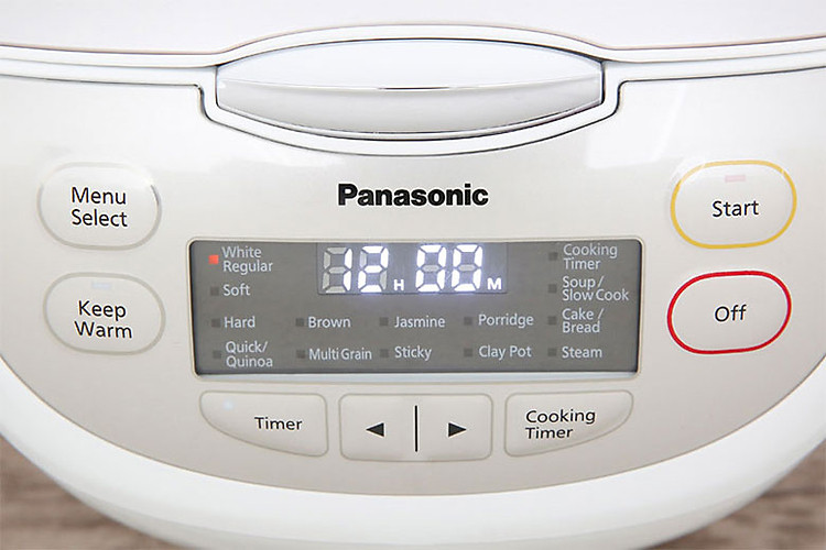Nồi cơm điện Panasonic 1 lít SR-CL108WRAM - Bảng điều khiển nút bấm & màn hình LED