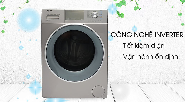 Công nghệ Inverter - Máy giặt Aqua Inverter 9.5 kg AQD-DD950E S Công nghệ Inverter - Máy giặt Aqua Inverter 9.5 kg AQD-DD950E S