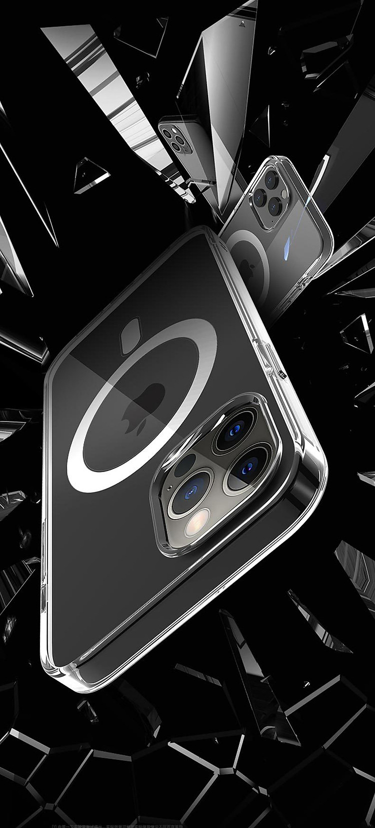 Ốp Lưng Hybrid Clear Case Trong Suốt Hỗ Trợ Sạc Từ Tính dành cho các dòng iPhone- Hàng Chính Hãng