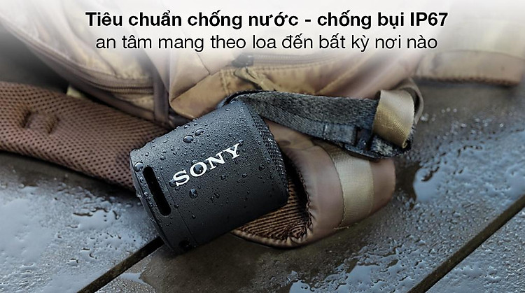 Loa Bluetooth Sony SRS-XB13 - Đồng hành cùng bạn trên mọi nẻo đường với khả năng chống nước - chống bụi chuẩn IP67