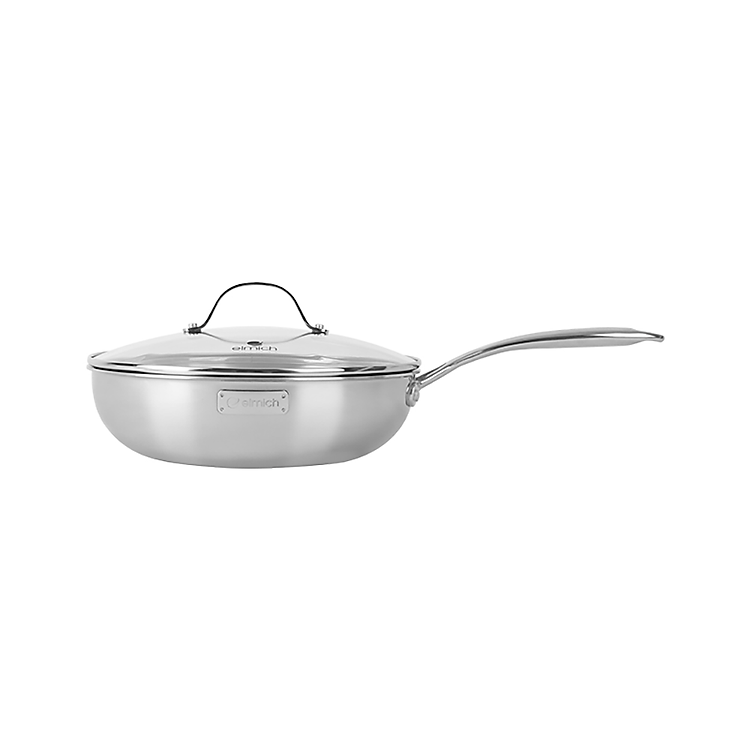 Chảo inox cao cấp 3 lớp đáy liền Elmich Tri-Max EL-3798 size 30cm