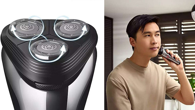 Philips S1301/02 trang bị đầu cạo cơ động điều chỉnh theo đường cong