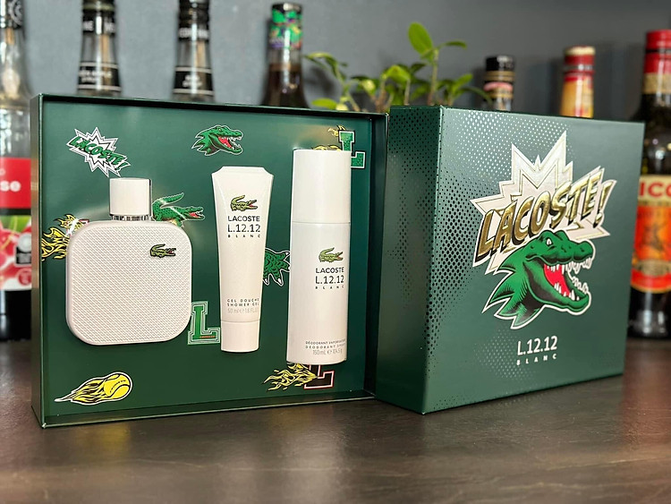 Lacoste Eau de Lacoste L.12.12 Blanc Pure Gift Set 3 - N - Nước hoa cao cấp, chính hãng giá tốt, mẫu mới