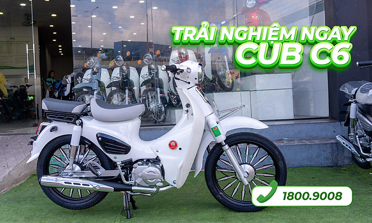 xe cub daelim c6 tại cửa hàng