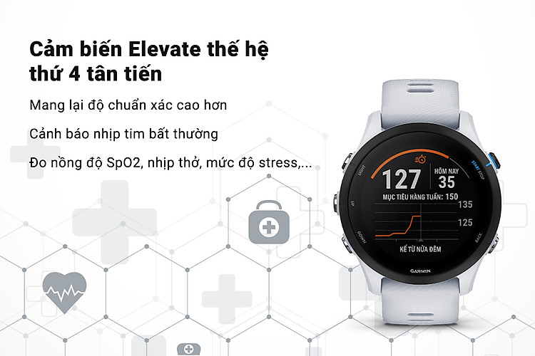 Garmin Forerunner 255 Music - Cảm biến Elevate thế hệ 4