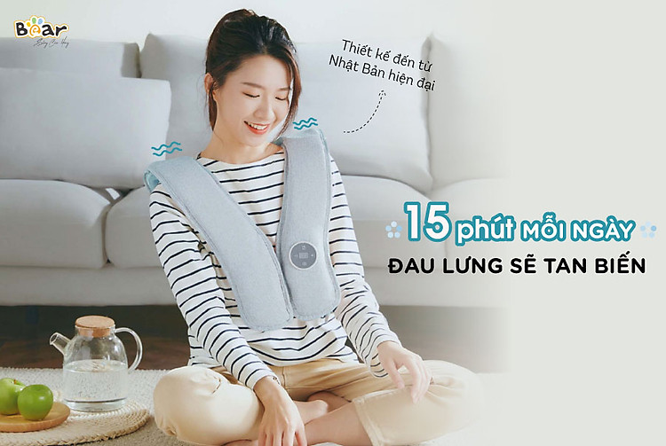 máy massage, máy đấm lưng bear ma-b01v1 gồm 4 kỹ thuật đấm lưng 4