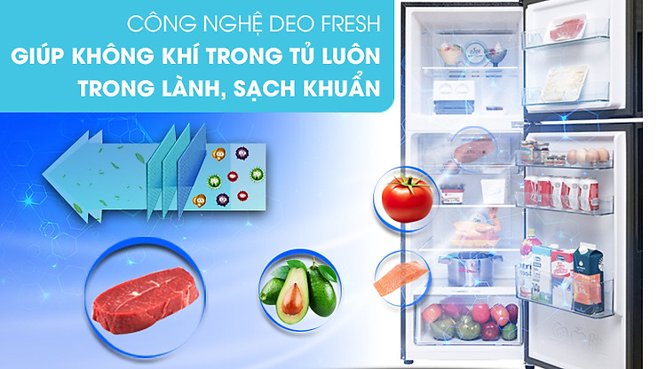 Công nghệ DEO FRESH - Tủ lạnh Aqua Inverter 235 lít AQR-T249MA SV